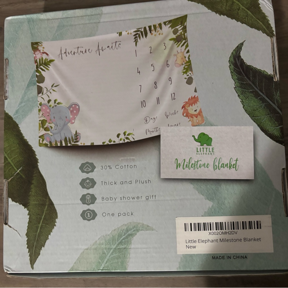 Green Milestone Blanket